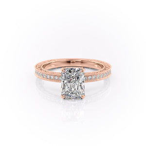 The Pave Sierra Set With A 3 Carat Radiant Lab Diamond