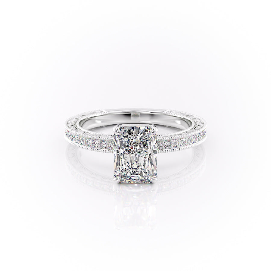 The Pave Sierra Set With A 2 Carat Radiant Lab Diamond