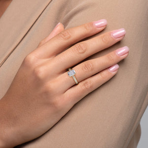 The Pave Sierra Set With A 2 Carat Radiant Lab Diamond