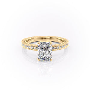 The Pave Sierra Set With A 2 Carat Radiant Lab Diamond