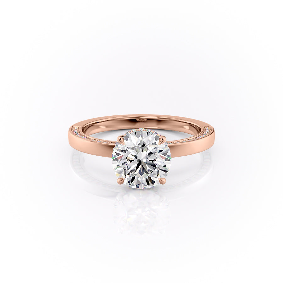 The Sydney Set With A 1 Carat Round Moissanite