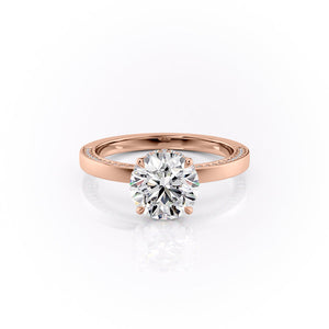 The Sydney Set With A 1 Carat Round Moissanite