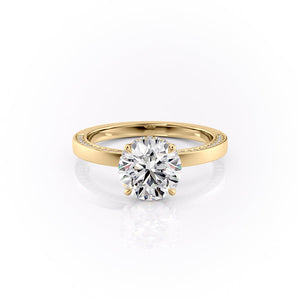 The Sydney Set With A 1 Carat Round Moissanite