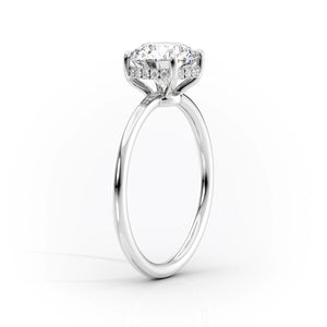 The Low Profile Kamellie Set With A 2.5 Carat Princess Lab Diamond