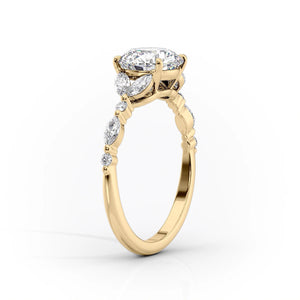 The Chelsea Set With A 1 Carat Round Moissanite
