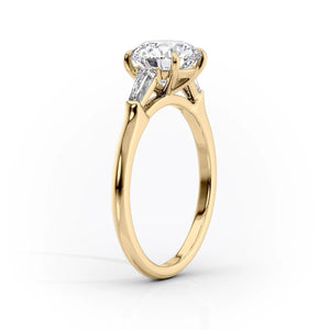 The Liv Set With A 4.5 Carat Emerald Moissanite