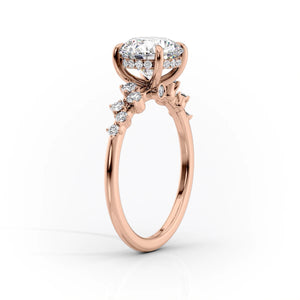 The Mia Set With A 3 Carat Emerald Lab Diamond