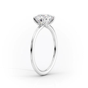 The Ashley Set With A 3.5 Carat Princess Moissanite