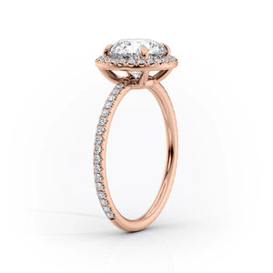 The Michelle Set With A 1 Carat Radiant Lab Diamond