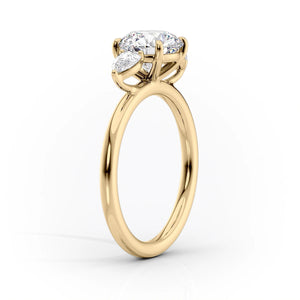 The Lauren Set With A 2.5 Carat Radiant Moissanite