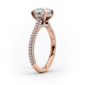 The Rachel Set With A 2 Carat Round Lab Diamond