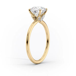 The Luna Set With A 2.5 Carat Round Lab Diamond