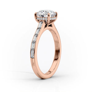 The Monica Set With A 1.5 Carat Princess Lab Diamond