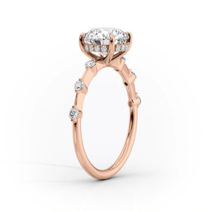 The Hidden Halo Penelope Set With A 3 Carat Round Lab Diamond