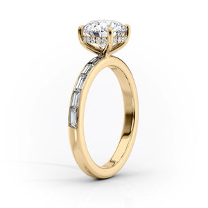 The Jennifer Set With A 2 Carat Princess Lab Diamond