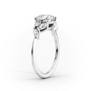 The Melissa Set With A 1 Carat Radiant Lab Diamond