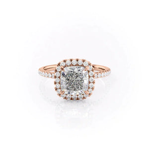 The Lenny Set With A 1.5 Carat Cushion Moissanite