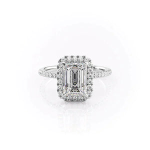 The Lenny Set With A 2.5 Carat Emerald Lab Diamond