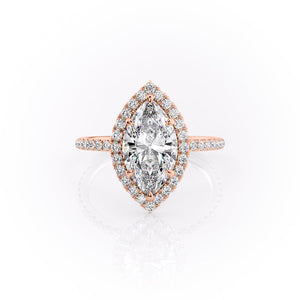 The Lenny Set With A 5 Carat Marquise Moissanite