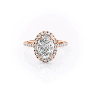 The Lenny Set With A 1.5 Carat Oval Moissanite