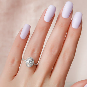 The Lenny Set With A 2 Carat Oval Lab Diamond