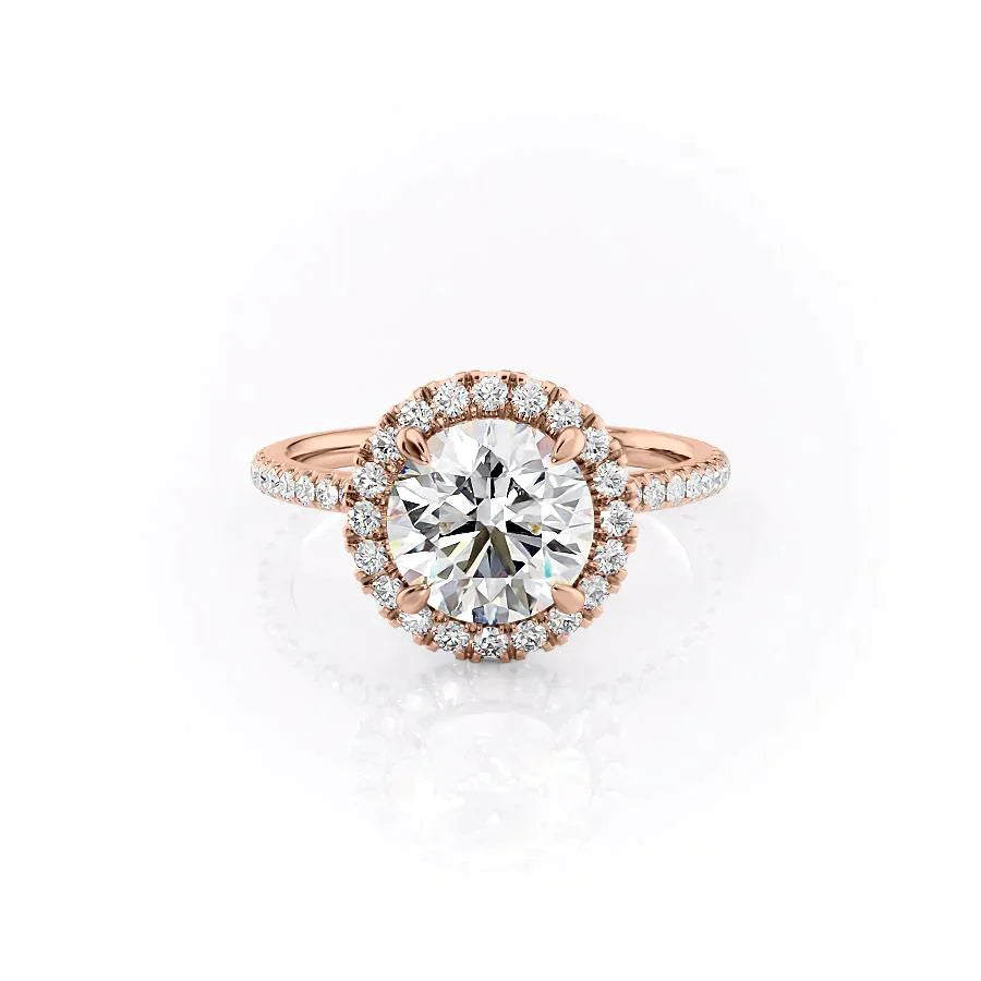The Lenny Set With A 2.5 Carat Round Lab Diamond