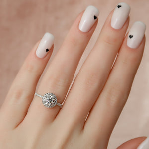 The Lenny Set With A 2 Carat Round Lab Diamond