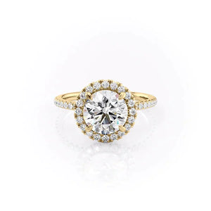 The Lenny Set With A 1.5 Carat Round Moissanite