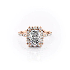 The Lenny Set With A 1.5 Carat Radiant Lab Diamond