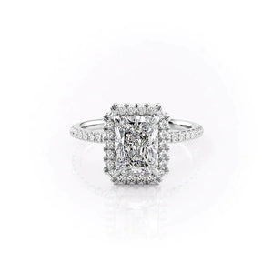 The Lenny Set With A 1 Carat Radiant Lab Diamond