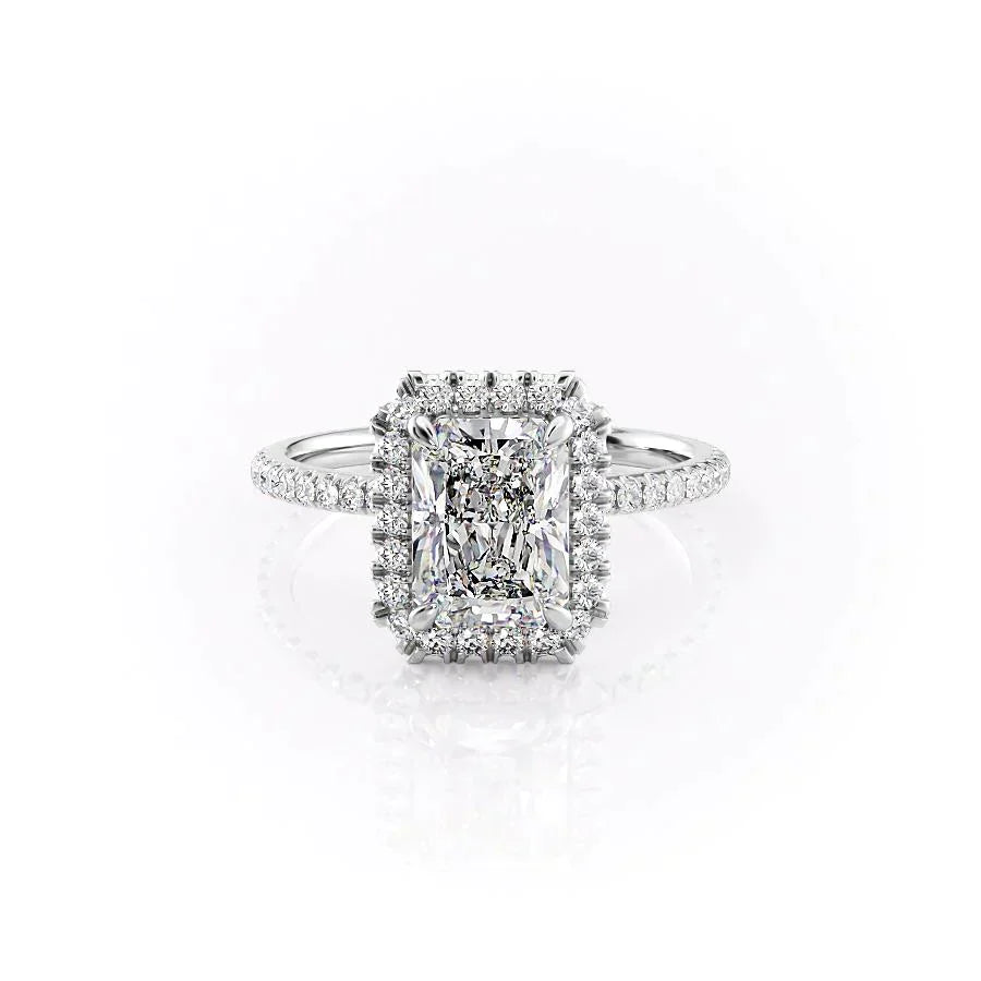 The Lenny Set With A 2 Carat Radiant Moissanite