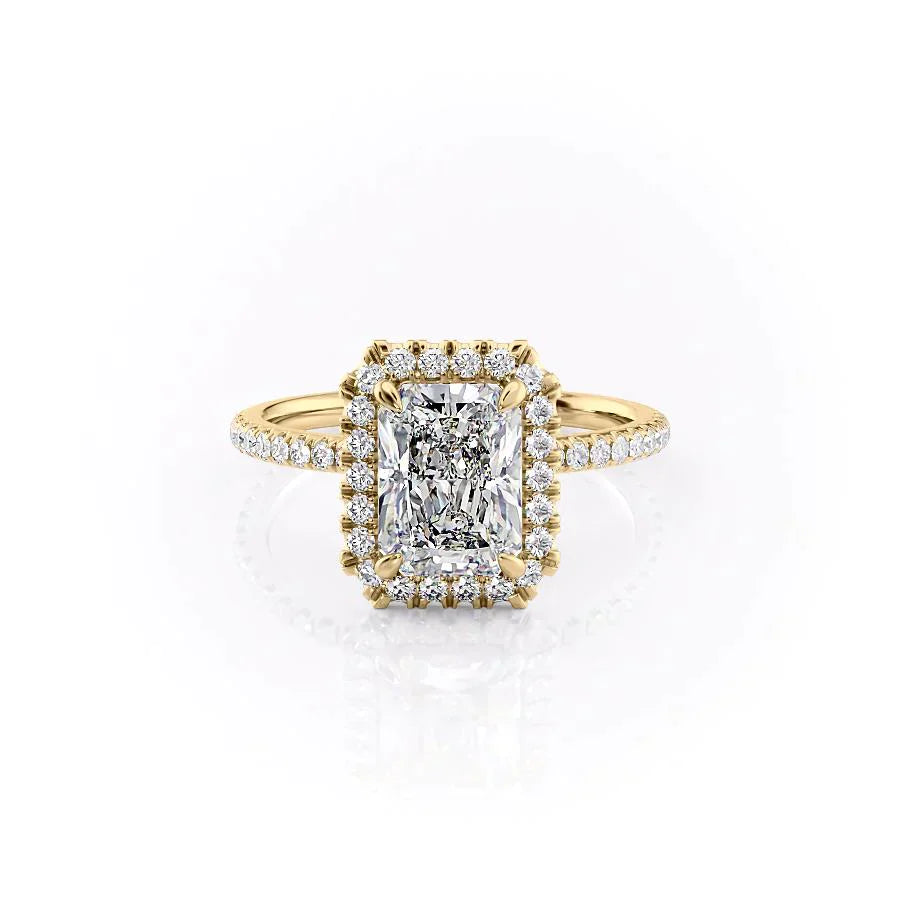 The Lenny Set With A 1 Carat Radiant Moissanite