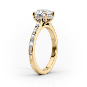 The Monica Set With A 1 Carat Princess Moissanite