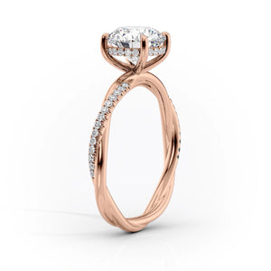 The Stacey Set With A 2 Carat Princess Lab Diamond