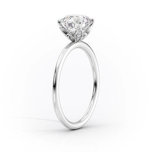 The Lily Set With A 3.5 Carat Radiant Moissanite