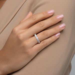 6ct East West Radiant Eternity