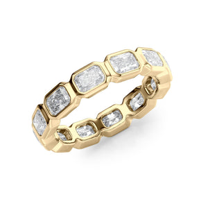 2.5ct East West Radiant Bezel Eternity