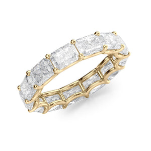 5ct East West Radiant U Prong Eternity