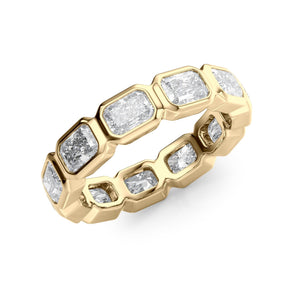 3.3ct East West Radiant Bezel Eternity