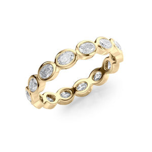 1.4ct East West Oval Bezel Eternity