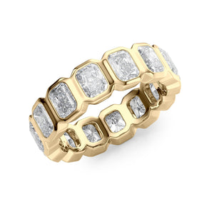 4ct Radiant Bezel Eternity