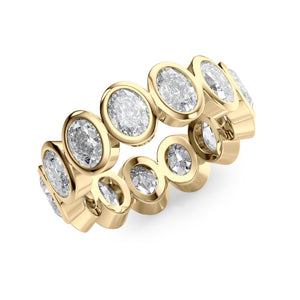 4ct Oval Bezel Eternity