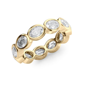 3.3ct East West Oval Bezel Eternity