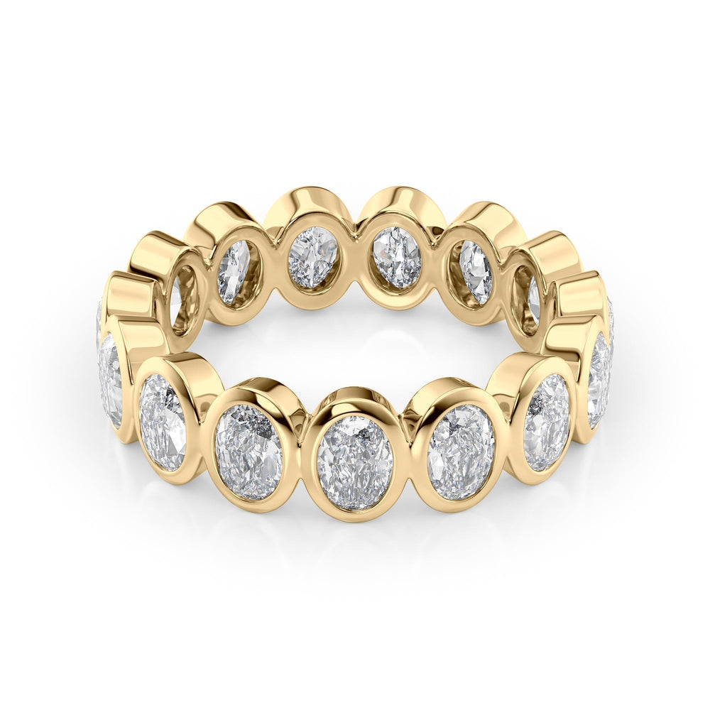 4ct Oval Bezel Eternity
