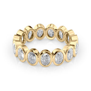 4ct Oval Bezel Eternity
