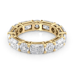 5.7ct Alternating Radiant and Round Basket Eternity