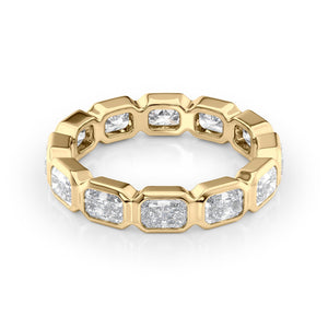 2.5ct East West Radiant Bezel Eternity