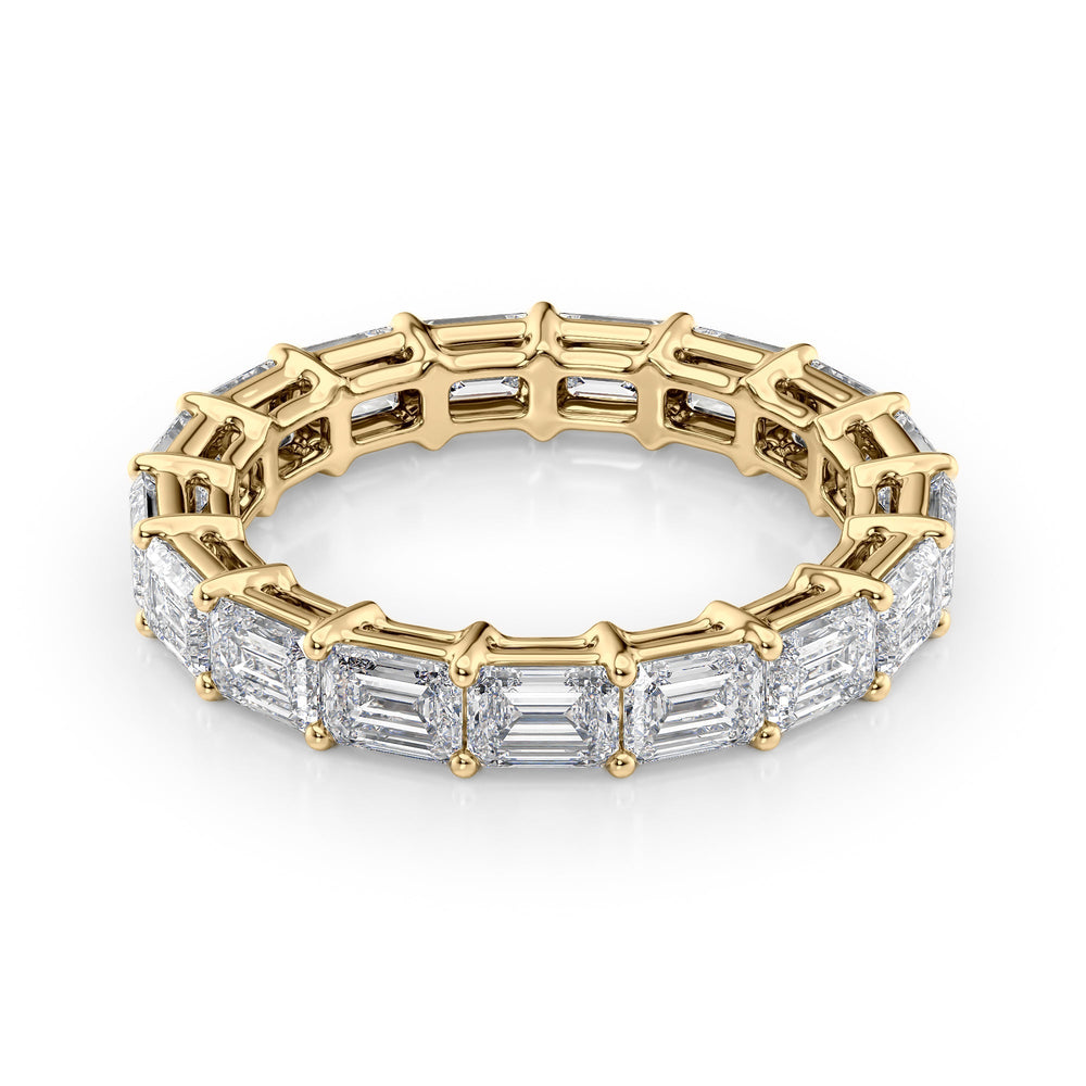4ct East West Emerald Eternity