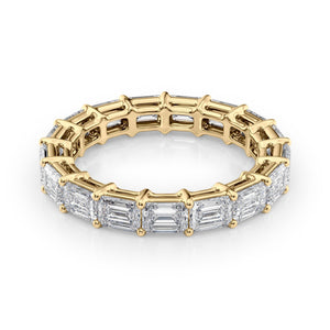 4ct East West Emerald Eternity