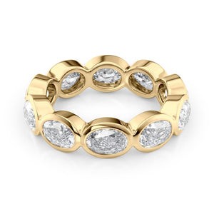 4ct East West Oval Bezel Eternity